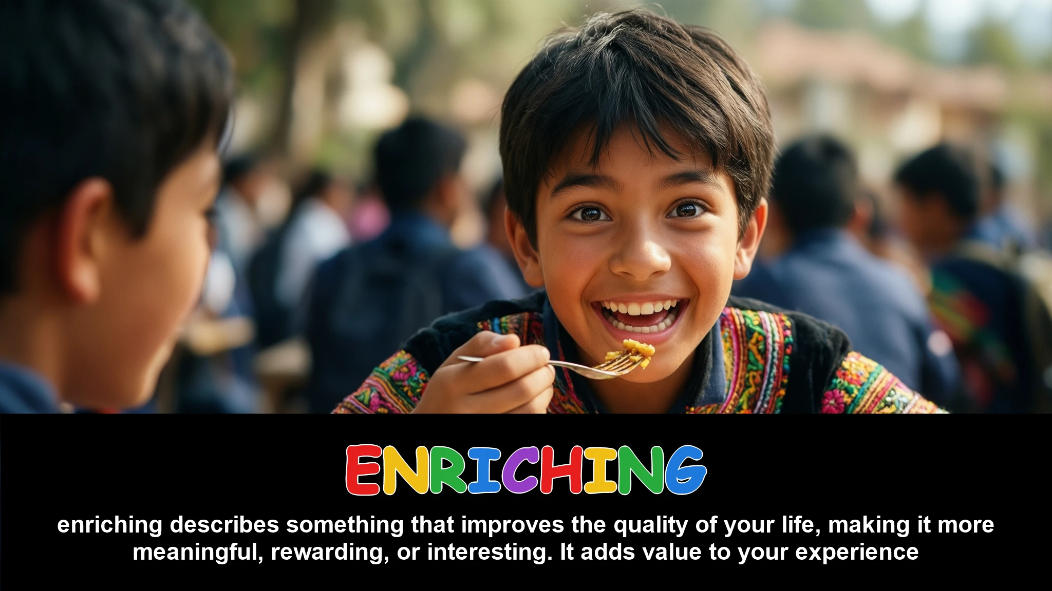 English Illustration for enriching